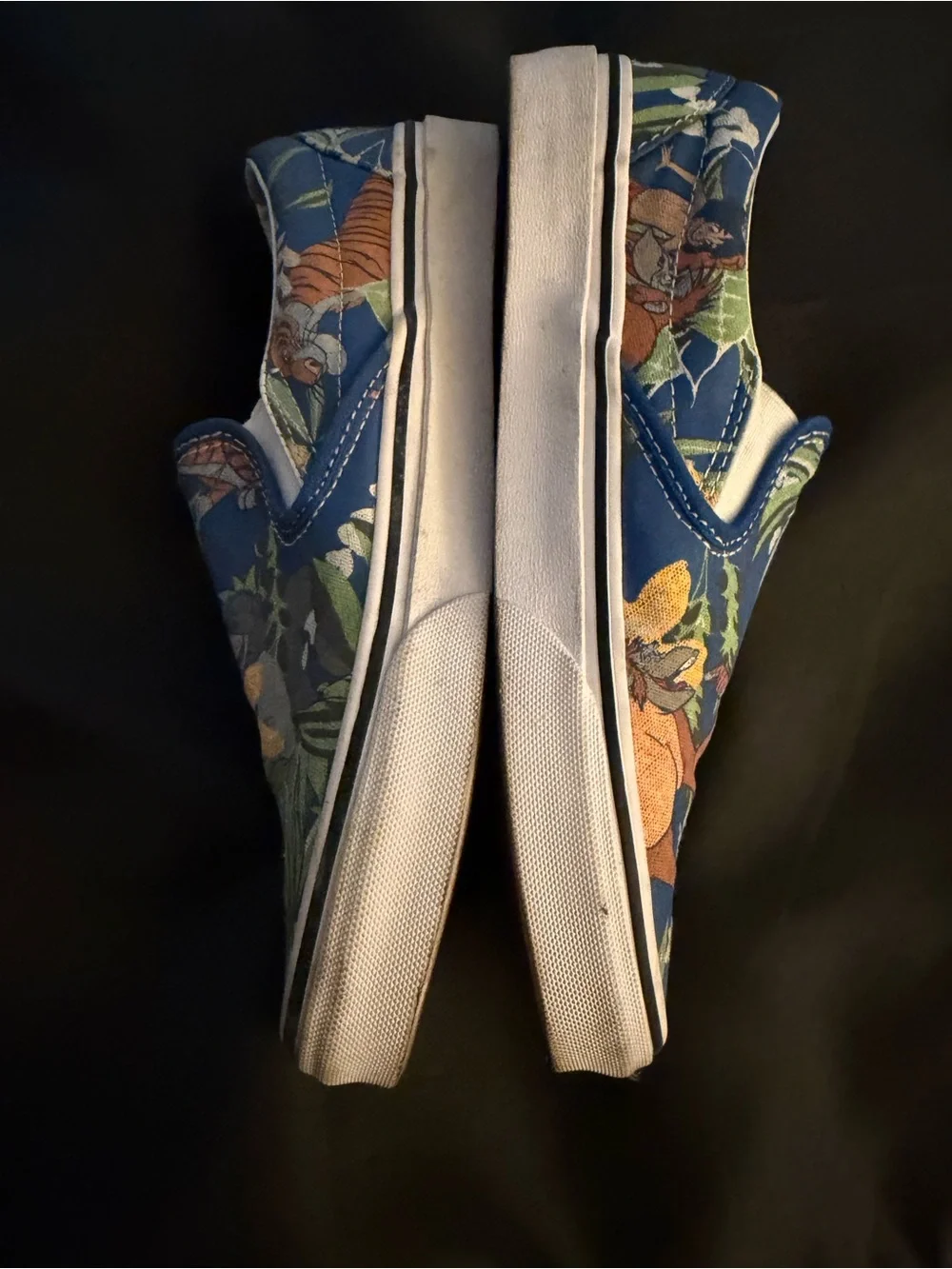 Disney The Jungle Book Black and Gold Classic Slip-On Shoe Label